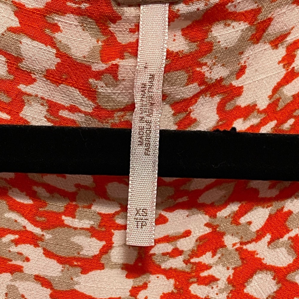 Free People Wrap Mini Dress Ruffle Boho French Quarter Romantic Orange Resort XS - Picture 7 of 11